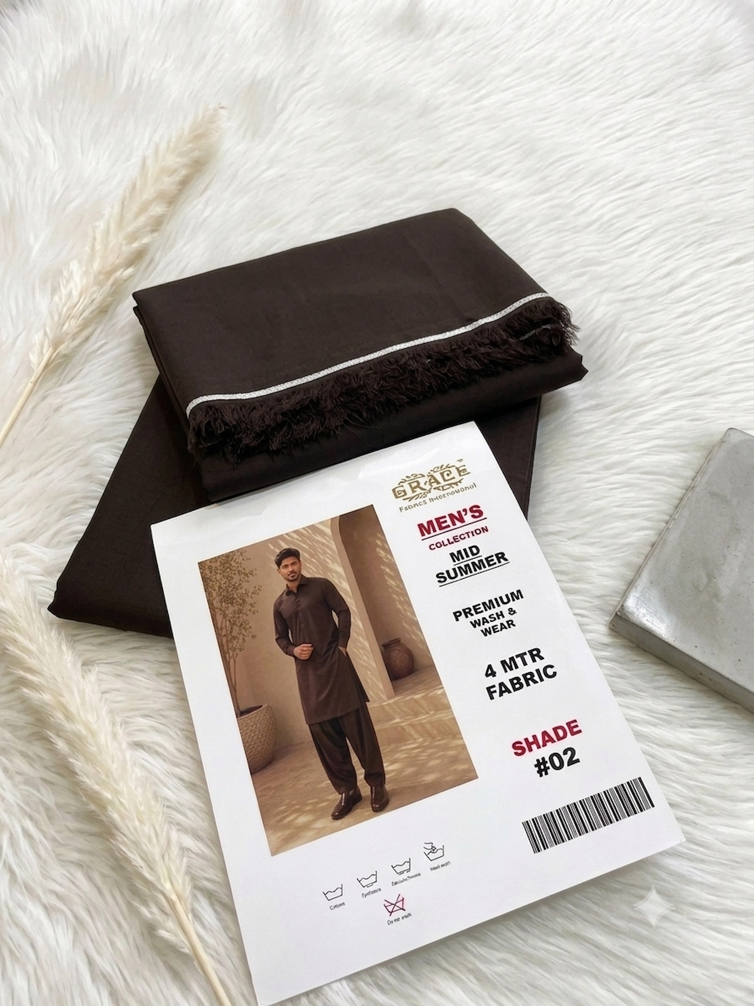 GRACE Men's Premium Wash & Wear - Dark Chocolate Brown #02 - Image 2