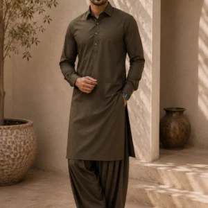 GRACE Men's Premium Wash & Wear - ARMY GREEN #05